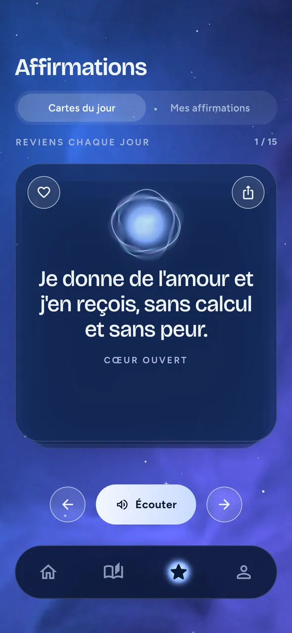 Affirmations positives du jour dans Vivii